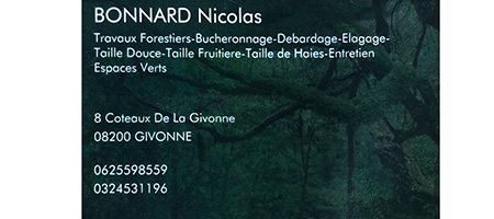 Bonnard Nicolas - Travaux forestiers, taille, espaces verts